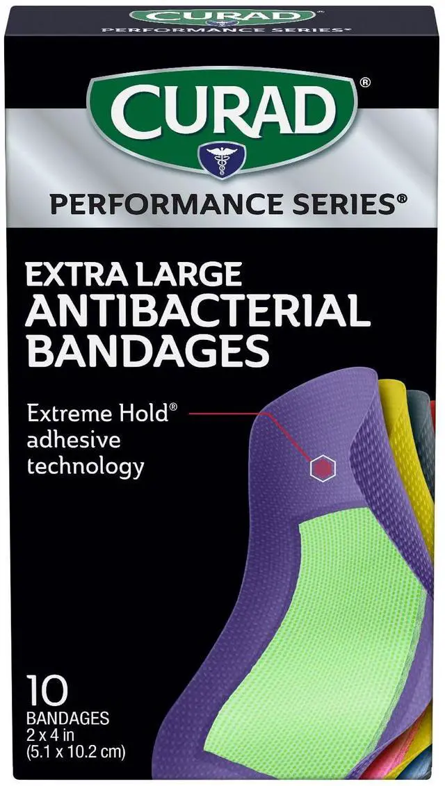 Main image of Performance Series® Extra Large Antibacterial Bandages, Box of 10