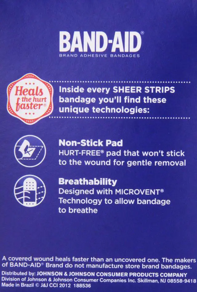 Alt view image 3 of 6 - Brand Tru-Stay Sheer Strips Adhesive Bandages for First Aid and Wound Care, All One Size, 40 ct