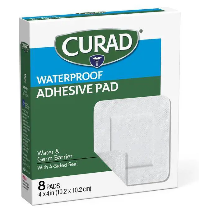 Alt view image 6 of 7 - White Waterproof Adhesive Pads, 4" x 4", Advanced Wound Care, 1 Box, 8 Count