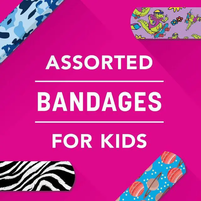Alt view image 2 of 3 - Kiddo Care - Kids Adhesive Bandages, Assorted Styles, 200 Count