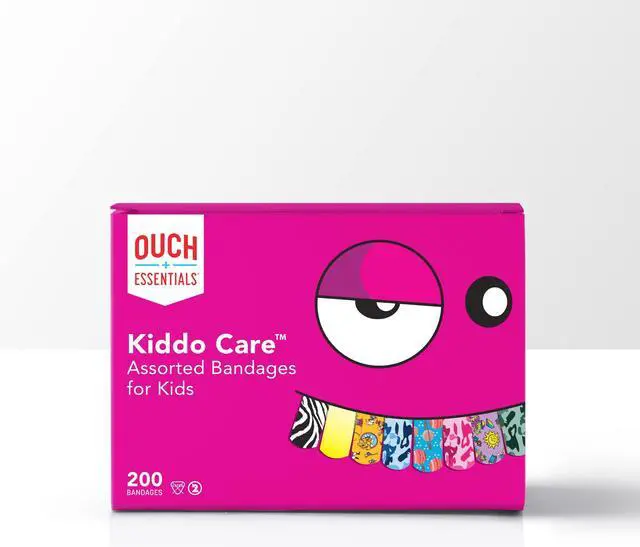 Main image of Kiddo Care - Kids Adhesive Bandages, Assorted Styles, 200 Count