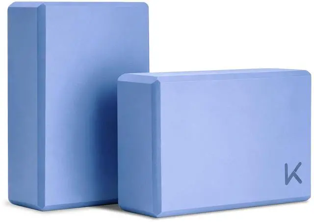 Main image of Yoga Block, High Density EVA Foam Blocks for Yoga, Pilates, Meditation, Aid Balance, Support and Deepen Poses - Non-Slip Lightweight Durable(2-Pack-Light blue)