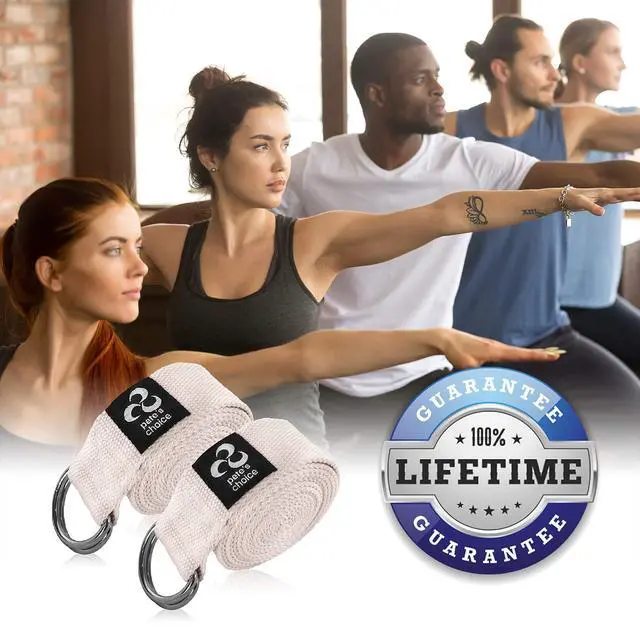 Alt view image 6 of 6 - 2 Yoga Blocks + 2 Yoga Straps - Starter Kit for Beginners. Great for Home indoor exercises