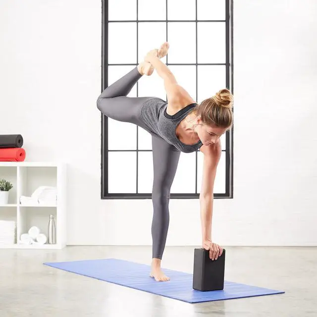 Alt view image 3 of 6 - Non-Slip Yoga Blocks, Set of 2, Deepen Poses, 4" x 9" x 6", Black