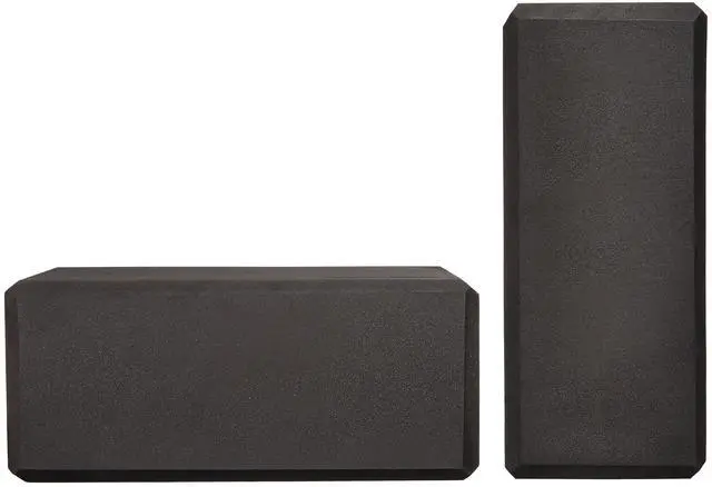 Alt view image 5 of 6 - Non-Slip Yoga Blocks, Set of 2, Deepen Poses, 4" x 9" x 6", Black