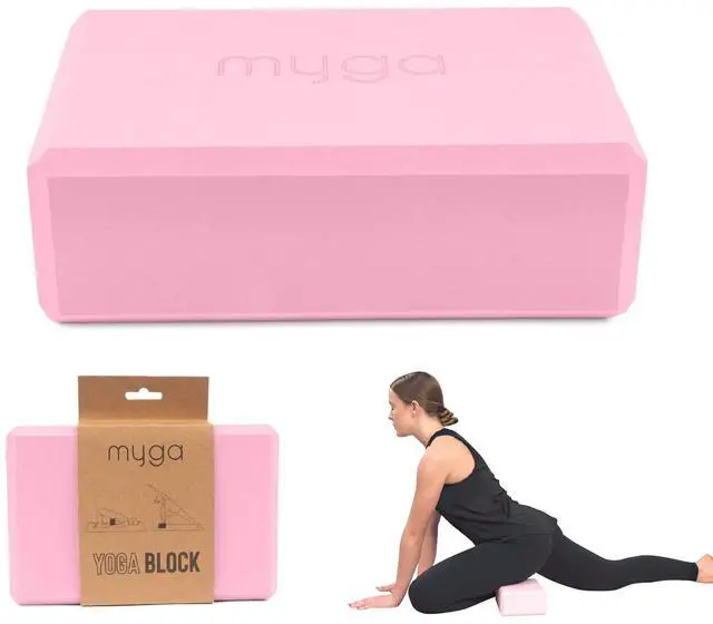 Main image of Yoga Block,Lightweight EVA Foam Yoga Brick,High Density Non-Slip Block for Yoga Poses, Pilates, Balance and Flexibility,Dusty Pink