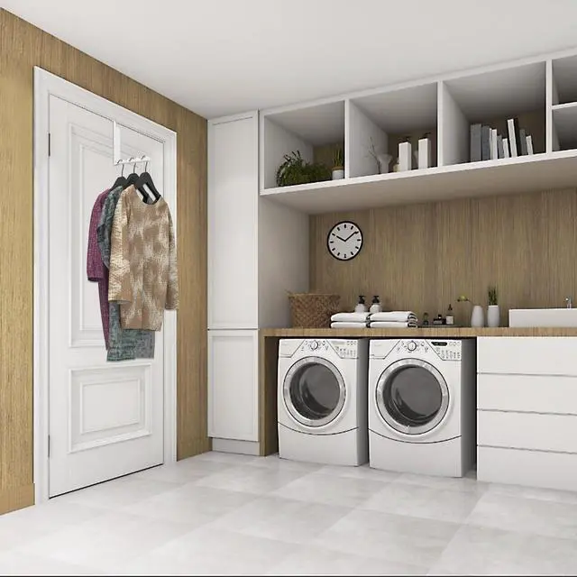 Alt view image 5 of 6 - Over The Door Hanger Hooks for Clothes, Over The Door Coat Hook Portable Clothes Drying Rack for Laundry Foldable Rack Space Saving - 1 Pack