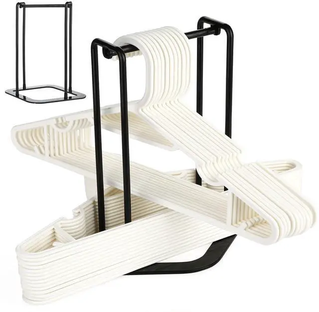 Main image of Portable Hanger Organizer Rack, Hanger Storage Stacker Holder