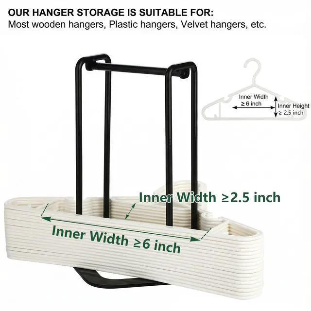 Alt view image 3 of 7 - Portable Hanger Organizer Rack, Hanger Storage Stacker Holder
