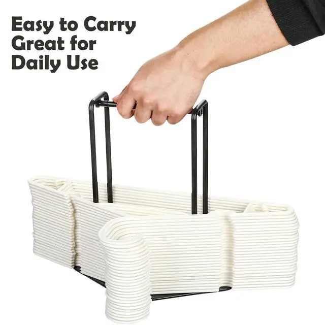 Alt view image 4 of 7 - Portable Hanger Organizer Rack, Hanger Storage Stacker Holder