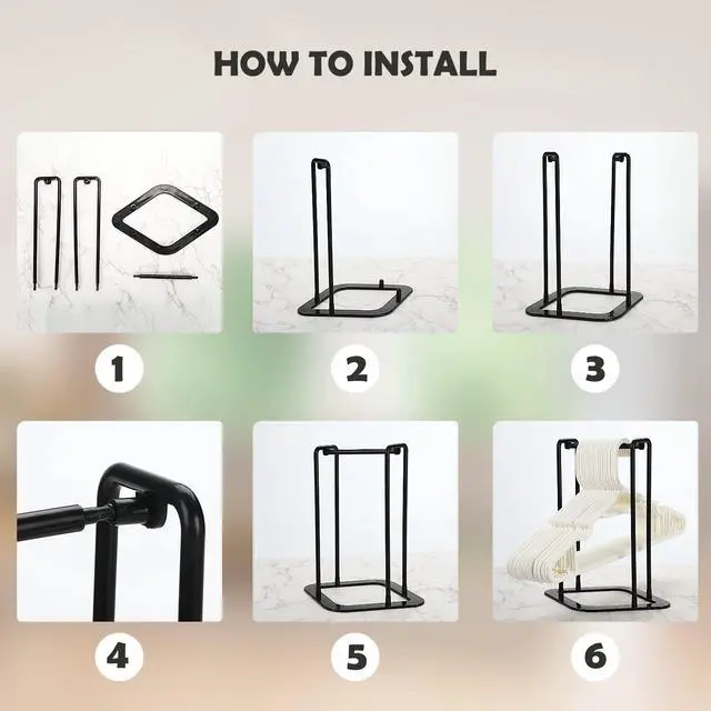 Alt view image 6 of 7 - Portable Hanger Organizer Rack, Hanger Storage Stacker Holder