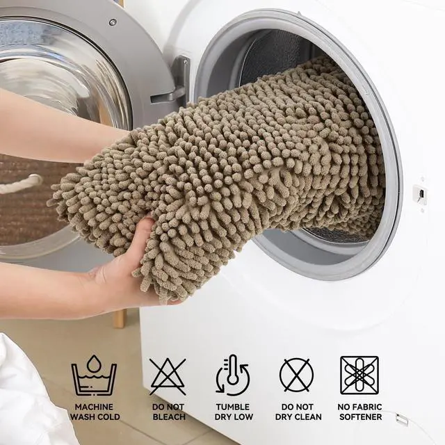 Alt view image 6 of 7 - Bathroom Rugs 24x17, Bath Mats for Bathroom Non Slip with Rubber Backing,High Absorbent Microfiber Bath Rugs Quick Drying, Machine Washable, Durable Decor