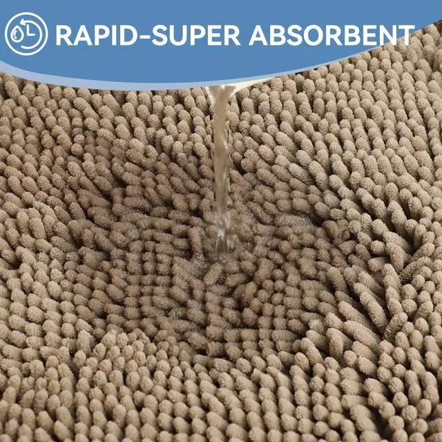 Alt view image 5 of 7 - Bathroom Rugs 24x17, Bath Mats for Bathroom Non Slip with Rubber Backing,High Absorbent Microfiber Bath Rugs Quick Drying, Machine Washable, Durable Decor