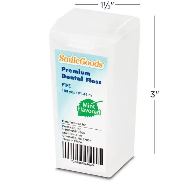 Alt view image 3 of 3 - SmileGoods Premium PTFE Dental Floss, 100 yards, Mint Flavored