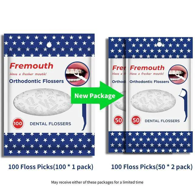 Alt view image 7 of 7 - Upgraded Orthodontic Flossers for Braces - Ortho Dental Floss Picks, 50 Count (Pack of 2)