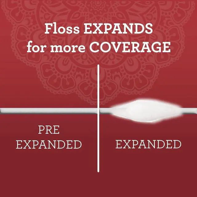 Alt view image 7 of 7 - Dental Floss, Cinnamon, Pack of 3, Waxed | 55 Yards | Expandable | Gentle Cleaning | For Wide Teeth