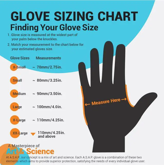 Alt view image 7 of 7 - Blue Nitrile Gloves Disposable Latex Free 4 Mil (X-Large, 100 Count)