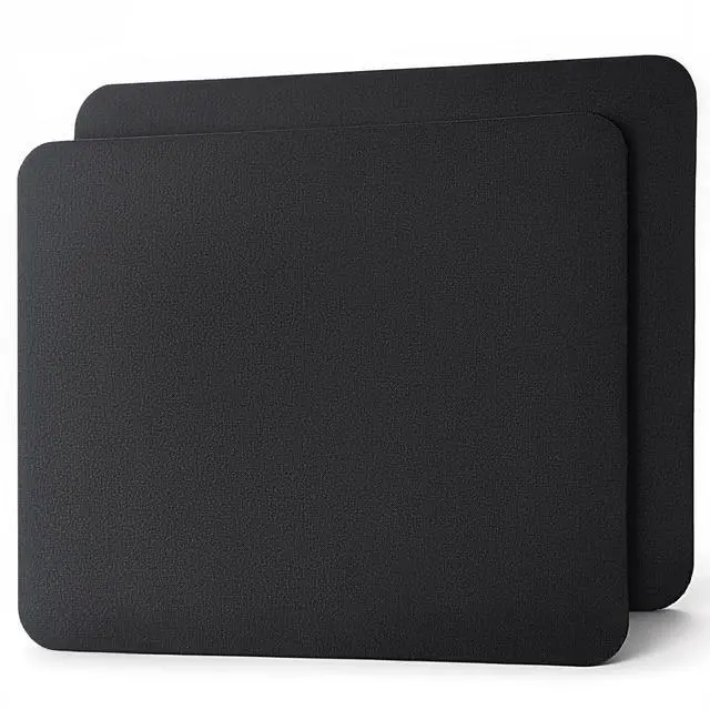 Main image of 2 Pack Comfortable Mouse Pad, Non-Slip Rubber Base Washable Mousepad, Smooth Cloth Surface Office & Gaming Mouse Pad for Computer Laptop, 7 x 8 Inch, Black