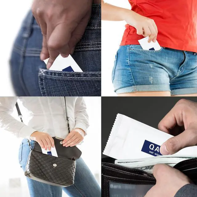 Alt view image 3 of 7 - Wipes - Flushable Wipes Individually wrapped, Stylish appearance, Easy to carry (50 pack)