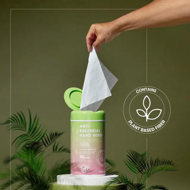 Alt view image 6 of 7 - Antibacterial Hand Wipes Juicy Watermelon Scented | Antibacterial Wipes with Aloe and Vitamin E | 5"x7" Wet Wipes Canister | No Parabens, Sulfates or Phthalates, Kills 99% of Germs, 50 Ct