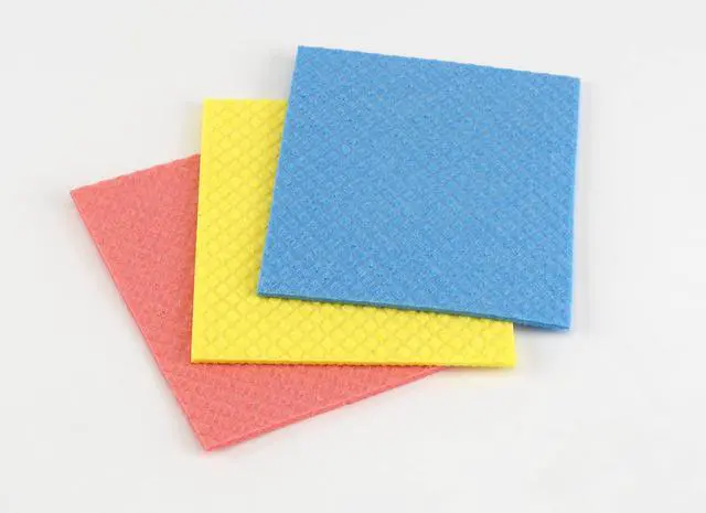 Main image of Cellulose Sponge Cloths Set of 3 All-Purpose Reusable Cleaning Wipes, 8 x 7-Inch, Assorted Colors