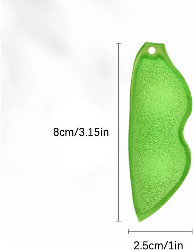 Alt view image 2 of 7 - Multipurpose Bean Shaped Sponge Set - 3 Pack Heat Resistant Bottle & Internal Cleaning Sponges - Reusable entreprises Bottle Cleaning Tools