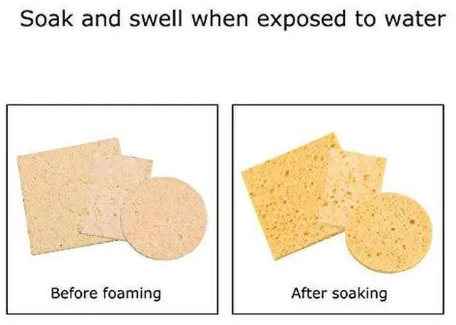 Alt view image 3 of 7 - 6pcs Soldering Iron Cleaning Sponge 6x6cm Square Sponge High Temperature Sponge Welding Platform Sponge Welding Clean Pads