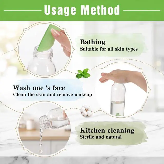 Alt view image 4 of 7 - 3Pcs Bean Shaped Sponges for Internal Bottle Cleaning