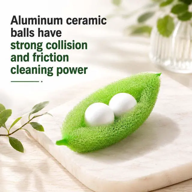 Alt view image 6 of 7 - 3Pcs Bean Shaped Sponges for Internal Bottle Cleaning