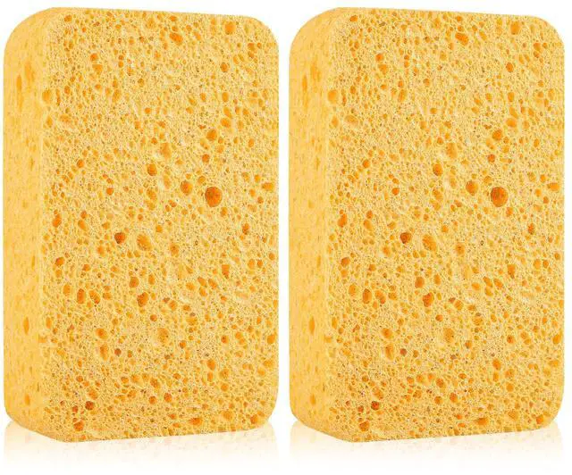 Main image of 2pcs Car Sponges, Super Absorbent Large Cleaning Sponges, Non-Scratch Sponge for Home/Kitchen/Boat Bail & Car Washing (Small 3.94×2.76inch)