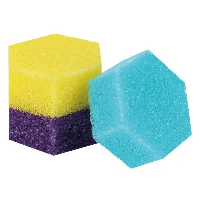 Alt view image 2 of 7 - 3 Pack Kitchen Cleaning Sponge Non Scratch Dishwashing Scrub Sponges Heavy Duty Reusable Cleaning Pads