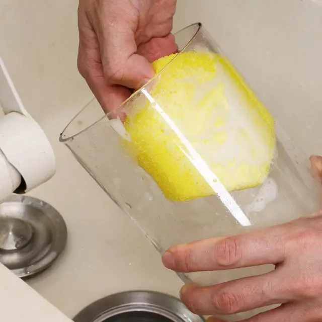 Alt view image 5 of 7 - 3 Pack Kitchen Cleaning Sponge Non Scratch Dishwashing Scrub Sponges Heavy Duty Reusable Cleaning Pads