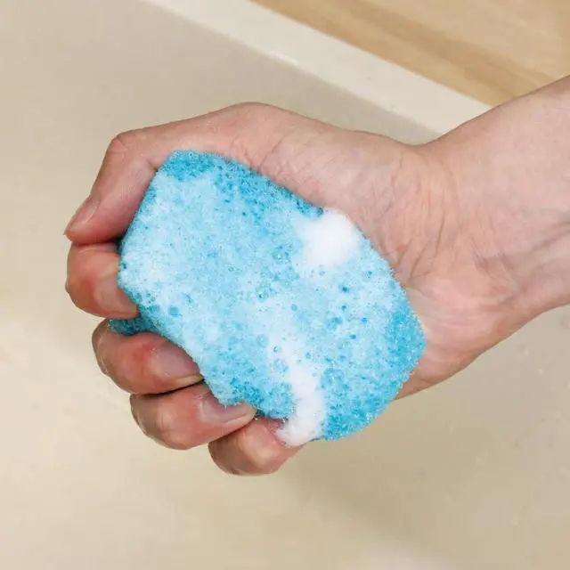 Alt view image 7 of 7 - 3 Pack Kitchen Cleaning Sponge Non Scratch Dishwashing Scrub Sponges Heavy Duty Reusable Cleaning Pads