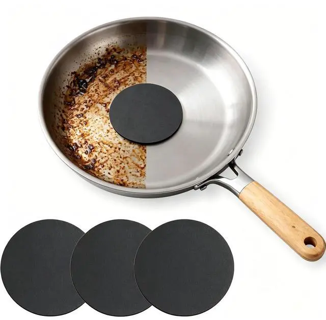 Main image of 3PCS Steeli Sponge for Stainless Steel Cookware Heavy Duty Steel Sponge for Burnt-On Stain Removal, Mirror Shine Restorer, No Scratch Kitchen Cleaning Pad, for Pans & Surfaces
