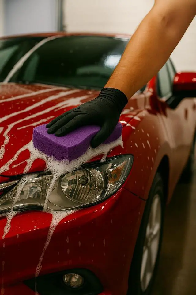 Alt view image 6 of 7 - for Cleaning - Purple 2 Pack, Large Sponges for Car Washing, Tile & Grout, All Purpose Cleaning