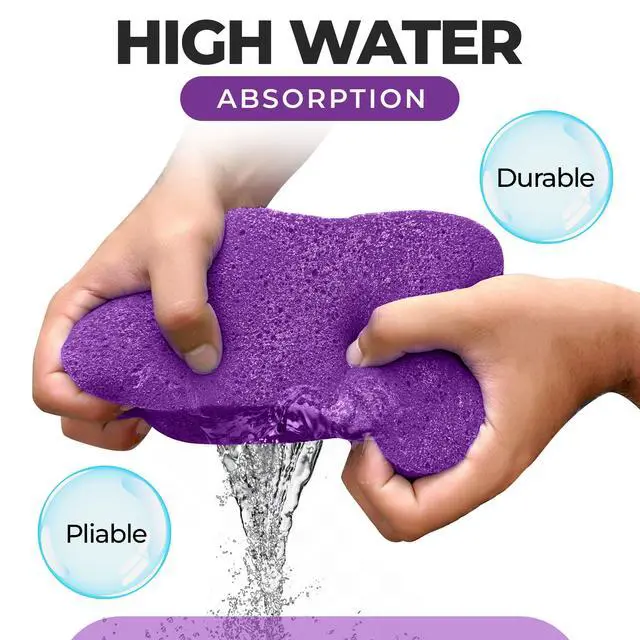 Alt view image 5 of 7 - for Cleaning - Purple 2 Pack, Large Sponges for Car Washing, Tile & Grout, All Purpose Cleaning