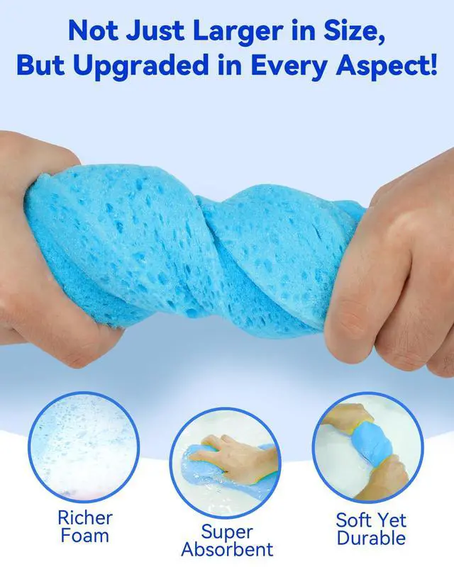 Alt view image 5 of 7 - Car Wash Sponges, Large Multi-Purpose Foam Cleaning Sponges, 3-Pack