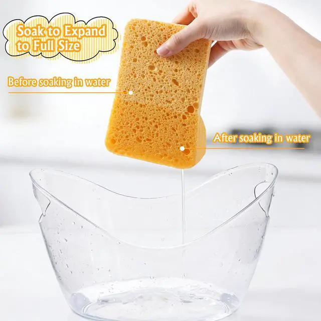 Alt view image 3 of 7 - Car Cleaning Sponge, Sponges for Household Use, Super Absorbent Non-Scratch Sponge for Cleaning Home/Kitchen/Boat Bail & Car Washing (5.71x3.54x1.38 Inch)