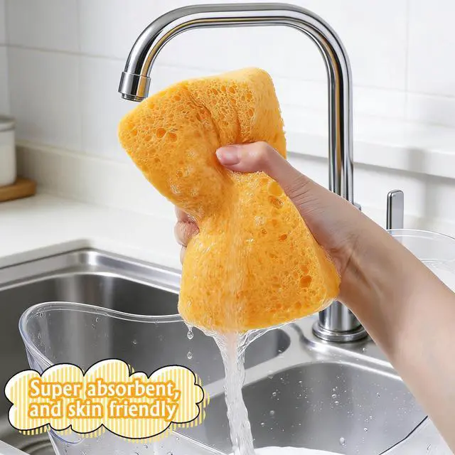 Alt view image 4 of 7 - Car Cleaning Sponge, Sponges for Household Use, Super Absorbent Non-Scratch Sponge for Cleaning Home/Kitchen/Boat Bail & Car Washing (5.71x3.54x1.38 Inch)