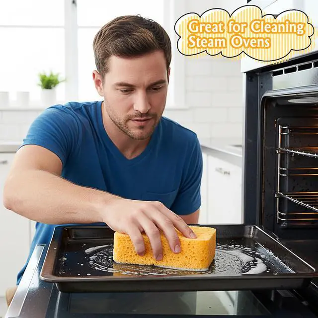 Alt view image 5 of 7 - Car Cleaning Sponge, Sponges for Household Use, Super Absorbent Non-Scratch Sponge for Cleaning Home/Kitchen/Boat Bail & Car Washing (5.71x3.54x1.38 Inch)