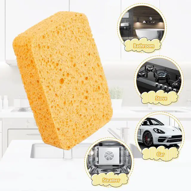 Alt view image 7 of 7 - Car Cleaning Sponge, Sponges for Household Use, Super Absorbent Non-Scratch Sponge for Cleaning Home/Kitchen/Boat Bail & Car Washing (5.71x3.54x1.38 Inch)