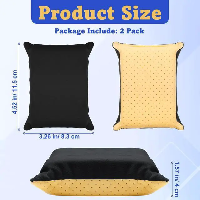 Alt view image 2 of 7 - 2PCS Window Defogger Sponge, Absorbent Window Glass Defogger Car Windshield Cleaner for Auto Cleaning (Yellow+Black)