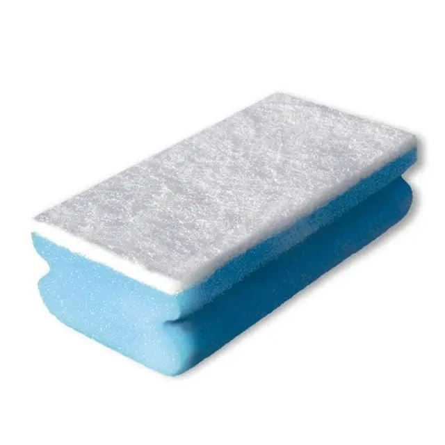 Alt view image 3 of 5 - Multipurpose Soft Sponge for Bathroom Tiles, Sanitary Fittings - Blue Color, Size 13.5 X 7 X 4.5 Cm, 1 Piece, Ideal for Gentle and Effective Cleaning, Durable and High-Performance Sponge Blue