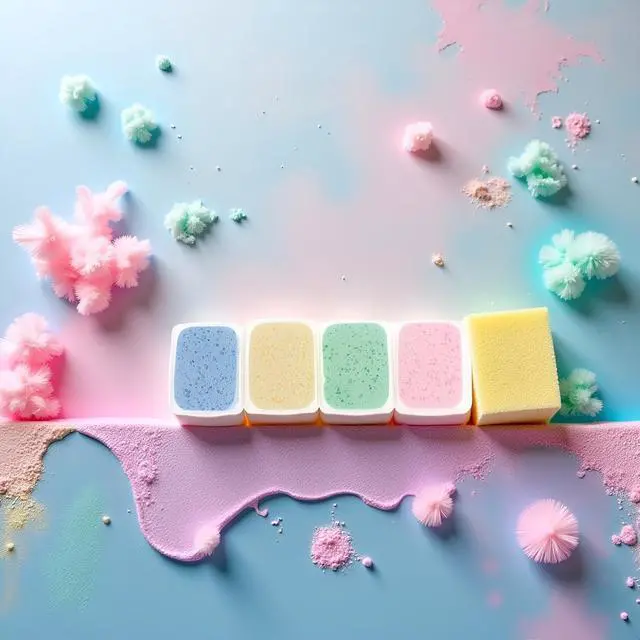 Alt view image 3 of 7 - 1pc Random Color Watercolor Painting Water-Absorbing Sponge Moisturizing Sponge Water Chalk Art Supplies Cleaning Tools