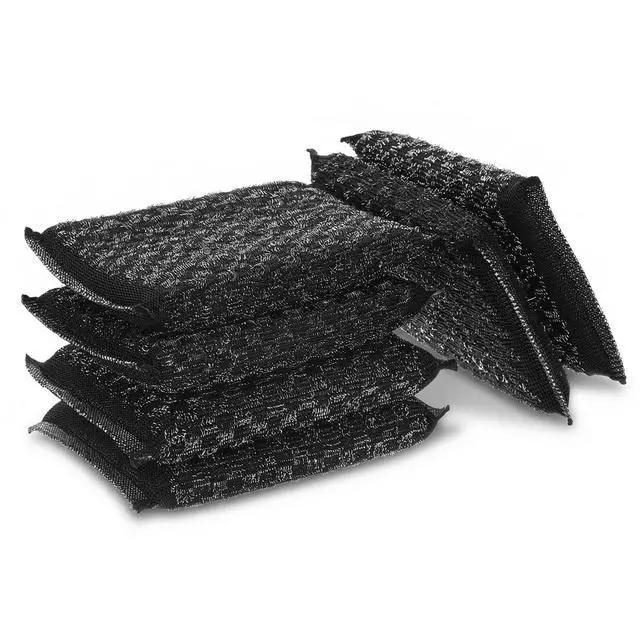 Main image of 6 Pcs Steel Wool Scrubbing Sponges, Non Scratch Scrubbers Kitchen Sponges, Heavy Duty Reusable Multipurpose Cleaning Sponge for Washing Dishes, Pots, Pans, Household Cleaning