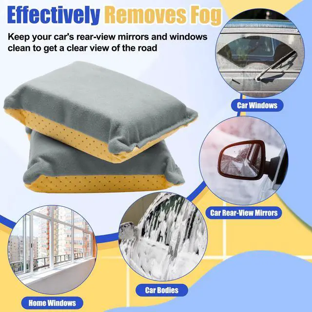Alt view image 6 of 7 - 2P Window Defogger Sponge, Windshield Glass Defogger
