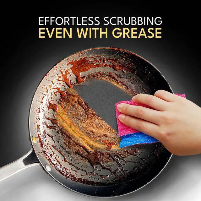 Alt view image 2 of 7 - Durable Quilted Dish Cloth for Washing Dishes - Reusable Scouring Pad- Sponge Alternative for Non-Scratch Cleaning Sink Scrubber - for Dishes, Tiles, Floor and Other Surfaces - Pack of 1