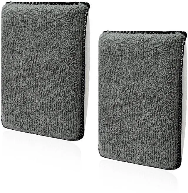 Main image of 2 PCS Car Interior Scrubbing Sponges, 5.7"×3.9" Microfiber Cleaning Scrub Pad with Two Sides, Soft Detailing Sponge Interior Scrubbing Applicator for Cars Trucks SUVs