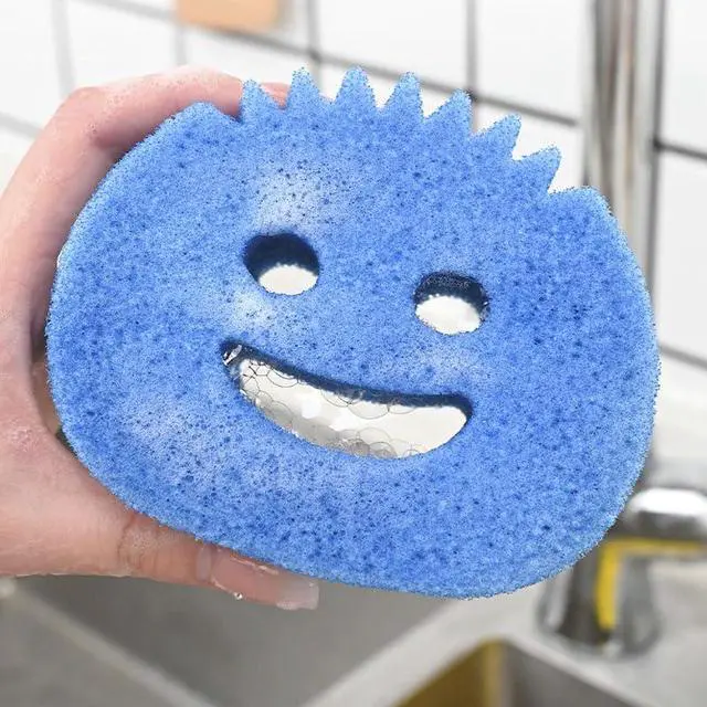 Alt view image 6 of 7 - 3pcs Multi-Purpose Cleaning Sponges - Thermosensitive, Ideal for Kitchen, Bathroom & Car Wash - Durable PC Material