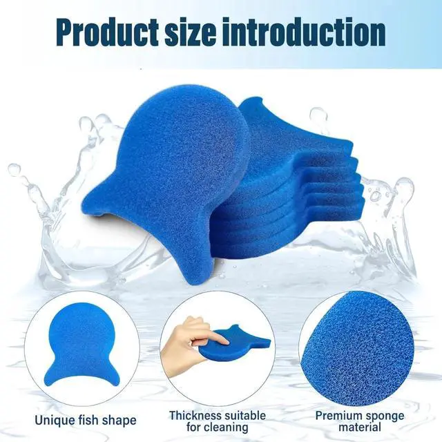 Alt view image 5 of 7 - 6 Pack Reusable Washing Machine Lint Remover Sponge, Lightweight Laundry Pet Hair Catcher Sponge, Easy to Use Lint & Fluff Cleaner for Clothes, Efficient Hair Absorber for All Washer Types